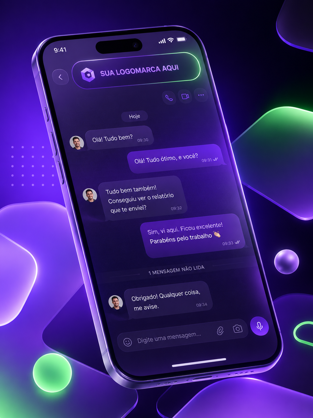 Celular com sua marca